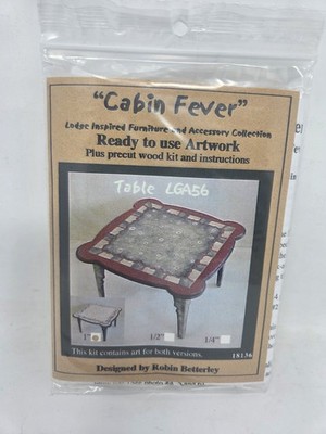 Cabin Fever 1'' Scale Table Kit Robin Betterley Miniature