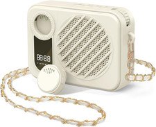 Voice Amplifier for Teacher with Wireless Magnetic Lapel Microphone, Portable In