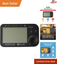 KLIQ MetroPitch-Air: Versatile Tuner Metronome for All Instruments in Black