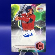 2023 Bowman's Best Juan Brito Best of 2023 Autograph Auto  RC Guardians Rookie