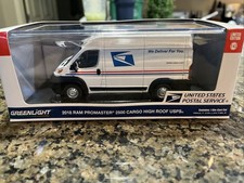 Greenlight Dodge Ram 2500 Promaster Van Cargo High Roof Usps United States Postal Service 2018 1:43 86154