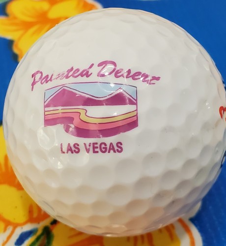 1Spalding Painted Desert Las Vegas 4A Golf Ball Nevada Logo Golfball Collectibl - Picture 2 of 5