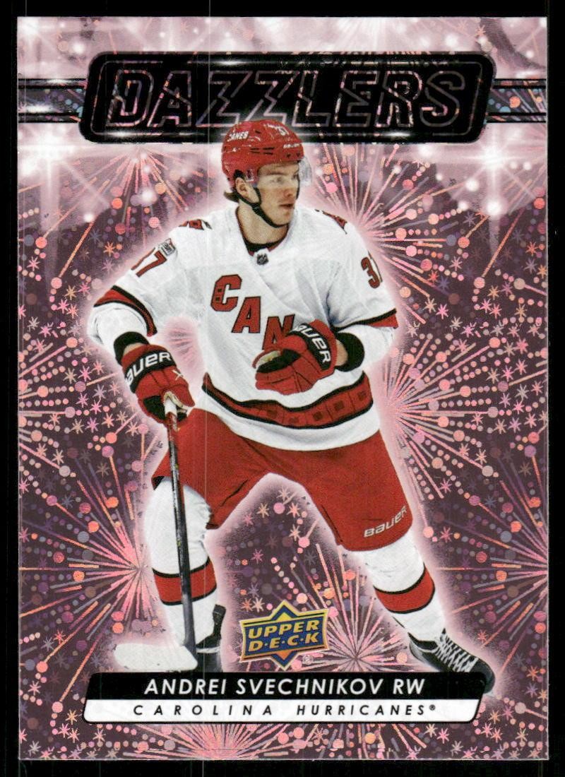 2023-24 Upper Deck #DZ-93 Andrei Svechnikov Dazzlers Pink
