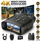 4K 48MP Night Vision Goggles 10X Zoom Infrared Digital Binoculars for Hunting