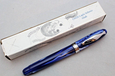 NOODLERS LAPIS INFERNO AHAB PISTON FLEX NIB FOUNTAIN PEN