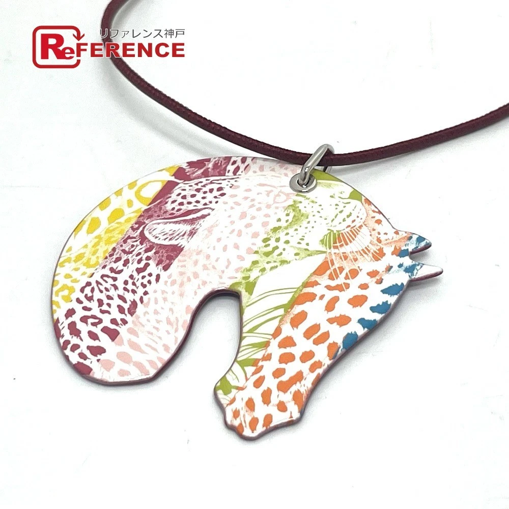 HERMÈS Hermes Tatta Sole Tattoo Gm Giungla Amore Arcobaleno Collana Smalto Donna Rouge Gle