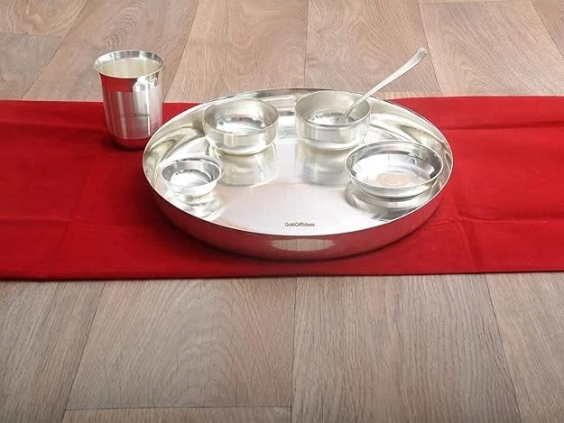 Silver Plated Dinner Set for Gift, Dinnerware Set -12 Inch - Image 2 of 4