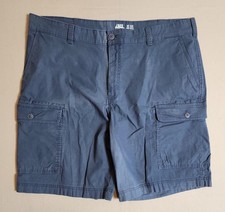 Izod Saltwater Men's Cargo Shorts Navy Blue Stretch Size 40