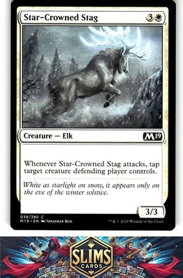 Magic the Gathering MTG Core Set 2019 Star-Crowned Stag #38 Buy 2 Get 1
