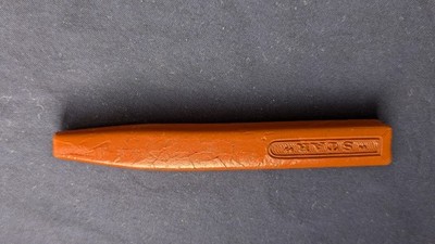 VINTAGE Industrial Siegelwachs - Orange - Marke SHARP - seltene Sammlung