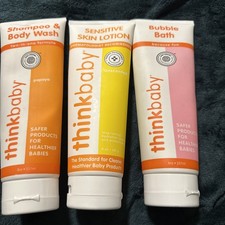 Thinkbaby Baby Shampoo  Body Wash, Sensitive Body Lotion  Bubble Bath 1