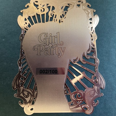 #ad Goddess Story Gold METAL Card Random Serial Number # 100 Power Chainsaw Anime $13.49