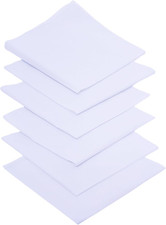 Handkerchiefs for Men,Pure Cotton Soft White Handkerchieves