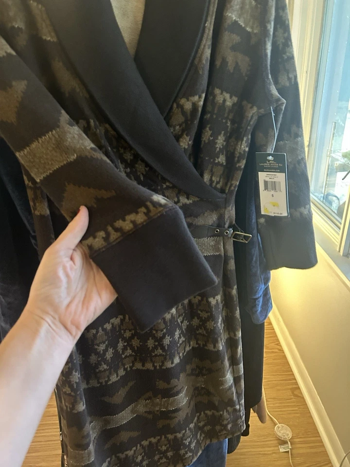 Nuevo Vestido Ralph Lauren Para Mujer Talla S Suéter Azteca Suroeste Hebilla Ecuestre Foto 4 de 4