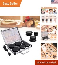 Hot Stones Massage Warmer Kit, 9Pcs Hot Stones Massage Set Portable Hot Stone...