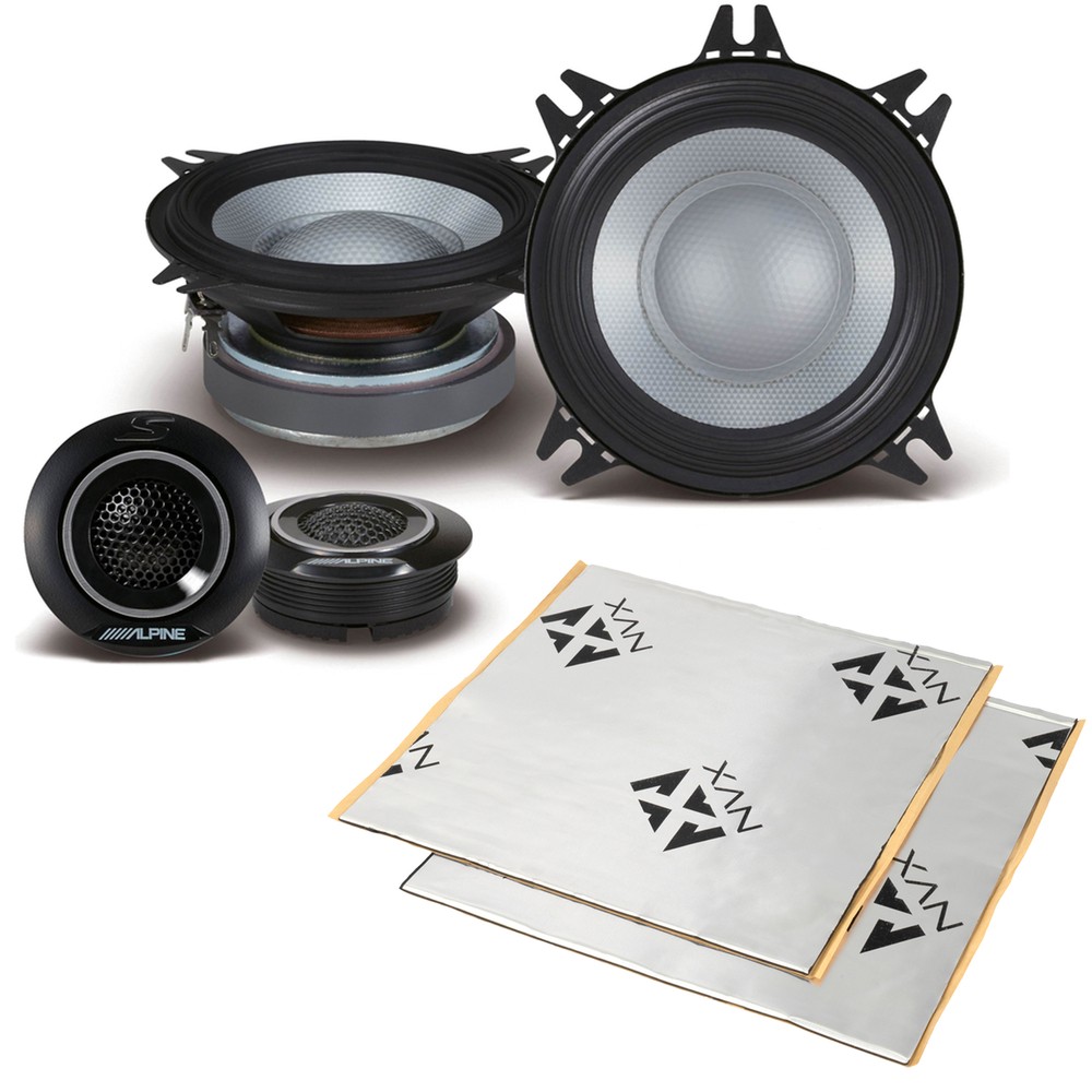 4-компонентный динамик Alpine S2-S40C мощностью 90 Вт RMS с демпфированием звука 23490₽