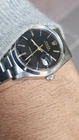 Vintage Rolex Oysterdate 6694 Black Dial Men's Hand-Winding Watch 1970s