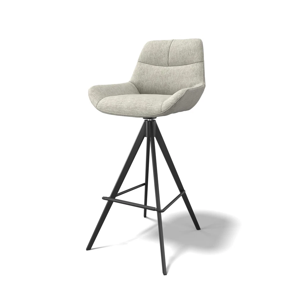 Modulax Bari Arlan Noble Mobus Fabric Bar Stool with Swivel Base RRP £309