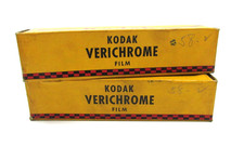 Vintage 1944 Kodak Verichrome Film V-104 Lot of 2 Sealed 5x4"