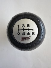 Subaru Impreza Wrx Sti Leather Shift Knob 6 Speed Great Condition Oem Used