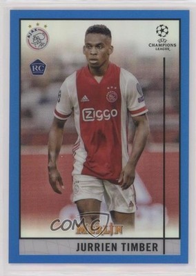2020-21 Topps Blue Refractor 25/75 Jurrien Timber #9 Rookie RC i4v