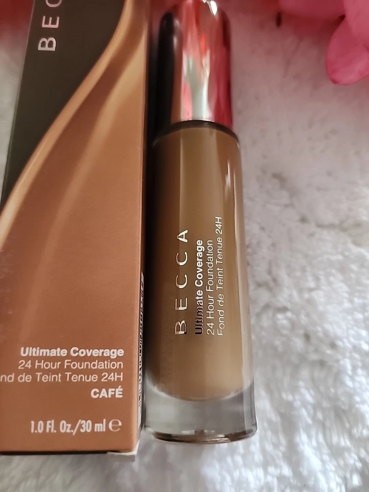 NIB BECCA Ultimate Coverage 24 hour Foundation, Full Coverage,1 oz, CAFE - Image 4 of 4