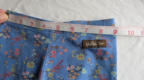 Matilda Jane Size 4 Tiered Floral Garden Leggings Blue Floral - Picture 8 of 8