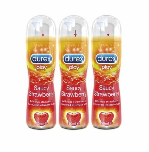 Durex Play Saucy Strawberry Lubricant Lube Sexual Pleasure-enhancing 50,  100 ml