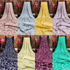 Women's Linen Saree with Separate Blouse Piece