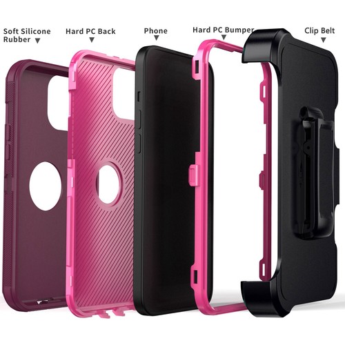 For Apple iPhone 14/14 Pro/14+/14 Plus Shockproof Rugged Case Cover / Belt Clip - Picture 32 of 54