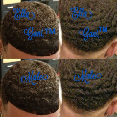 Handmade Afro Wave Male Unit Hair Loss Replacement 360 Waves Non