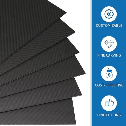 125mm X 75mm 3K Full Carbon Fiber Plate Panel Sheets Model Material(3mm ...