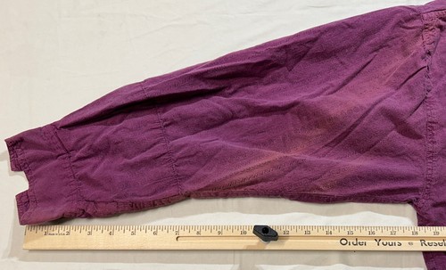 Gitano Size XL Long Sleeve Button Up Shirt Purple READ - Picture 11 of 12