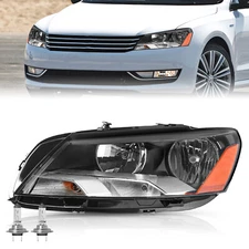 [Driver Side]For 2012 2013 2014 2015 Volkswagen VW Passat Halogen Headlight Left
