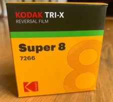 Kodak Tri-X 7266 Super-8 B&W Reversal Film - NEW Fresh 2025 stock - SEE VIDEO