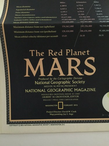 National Geographic February 1973 Aborigines Art Plus Mars with Map - Picture 9 of 9