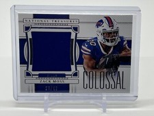 2022 Panini National Treasures Football Colossal Materials Jersey Zack Moss /49