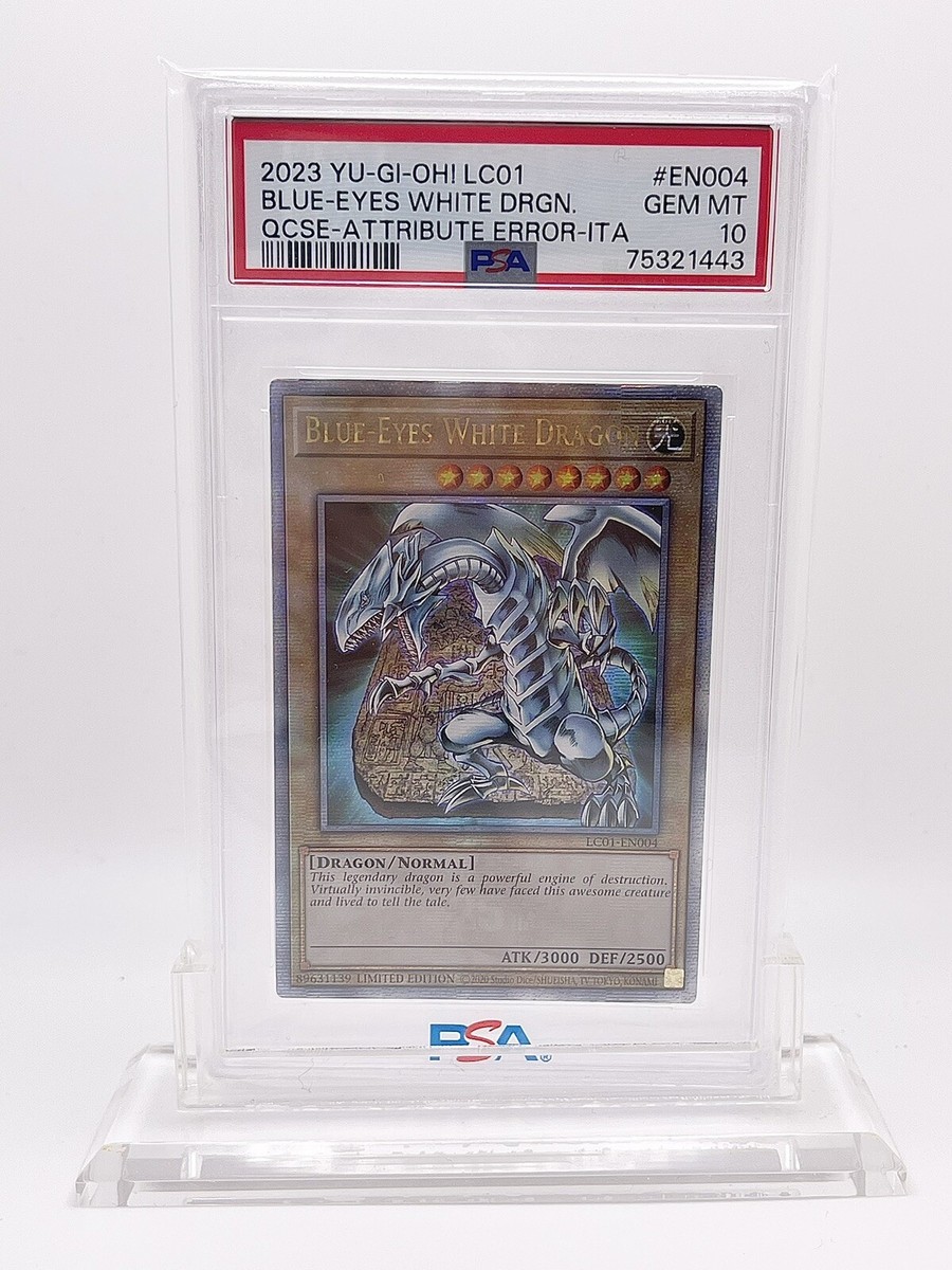 PSA 10 2023 YU-GI-Oh! Blue-Eyes Whites White Dragon QUARTER PSA 10 2023 YU-GI-Oh! Blue-Eyes Whites White Dragon QUARTER