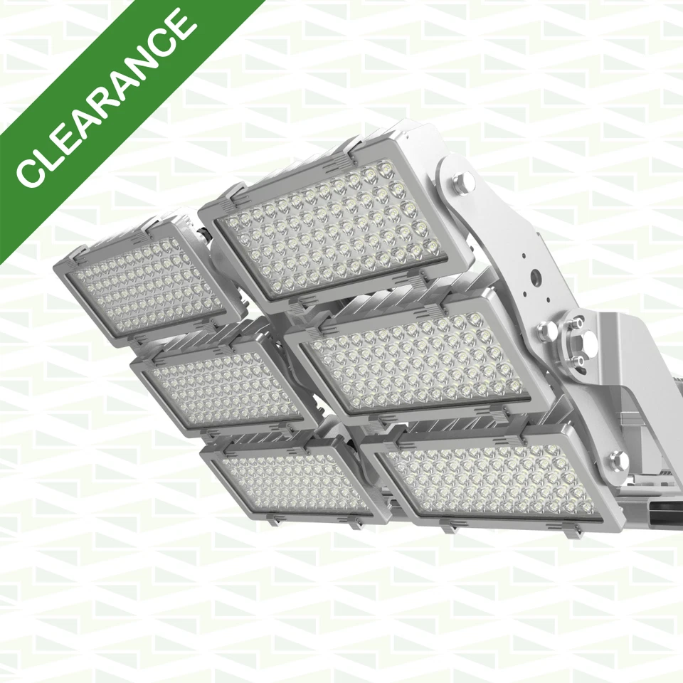 Lumineux LED Sports Floodlight 1200W 5000K IP65 Silver 120D 430139-120