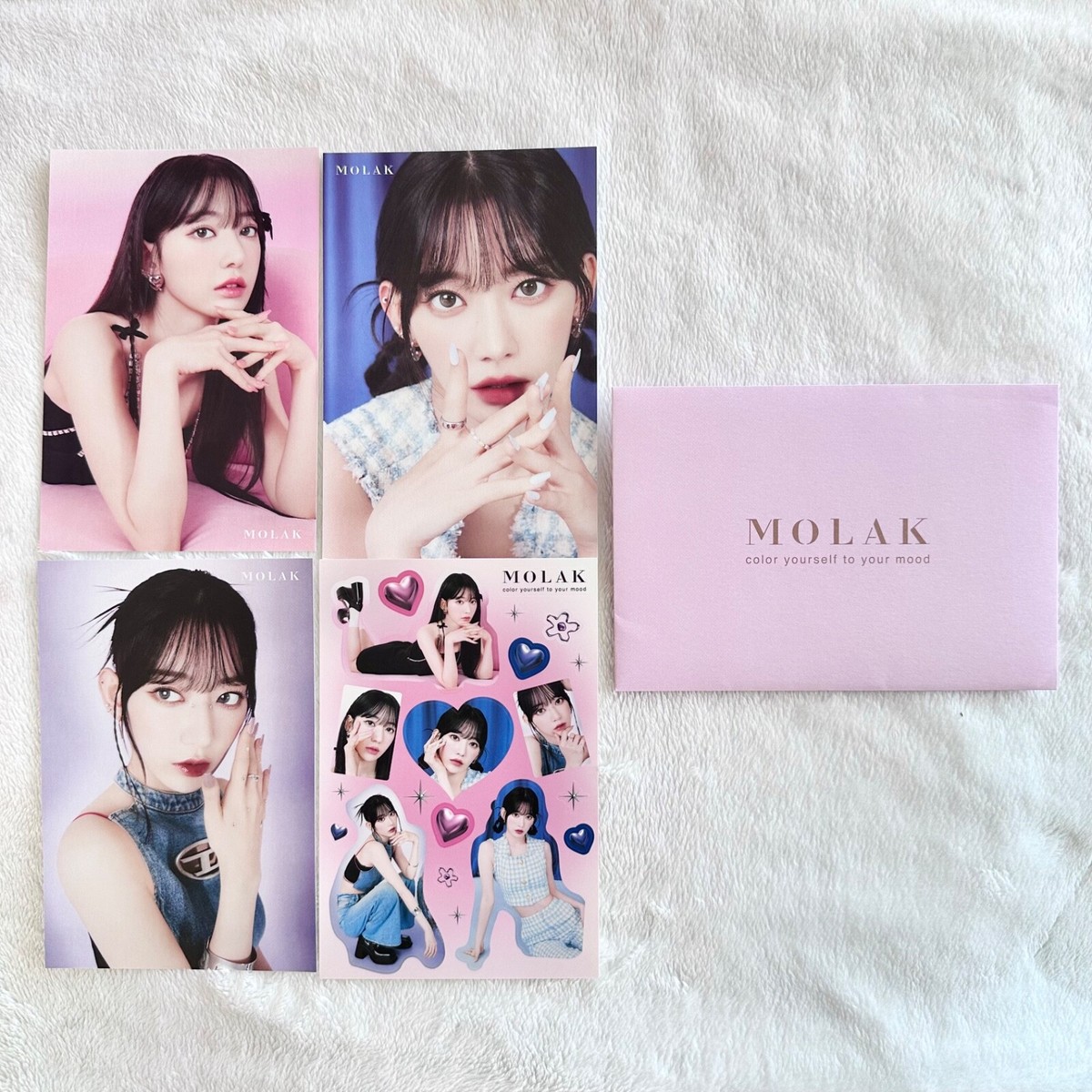 LE SSERAFIM] SAKURA MIYAWAKI MOLAK benefit postcard and sticker