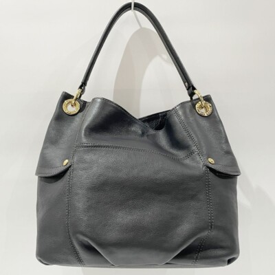 BURBERRY BLUELABEL Shoulder Bag Black Leather largecapacity