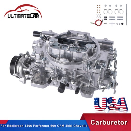 New Carburetor w/ Electric Choke Replace Edelbrock 1406 Performer 600 CFM 4bbl eBay