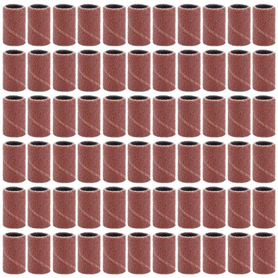  100 Pcs Grit Sanding Bands Nail Art Grinder for Nails Abrasive Sleeves