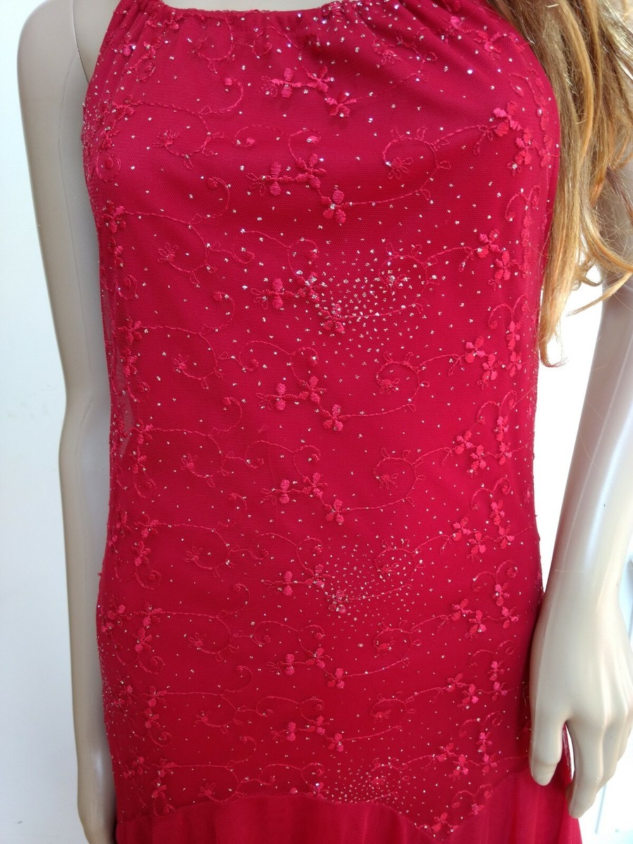 Fiesta Red Party  Dress Size Medium Made in USA  | eBay