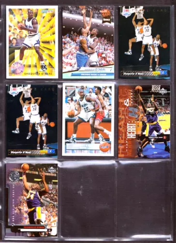 Shaquille O'Neal 1993-99 LOT OF 7 Fleer Upper Deck Includes 5 Rookies