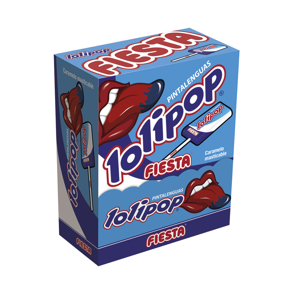 LOLIPOP MORA PINTA 100U CARAMELO MASTICABLE FIESTA CHUCHERIAS PIRULETA GOLOSINAS
