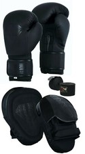 GUANTI DA BOXE EVO MMA FOCUS PADS IMPACCHI A MANO KICK BOXING MUAY THAI UFC PELLE PU