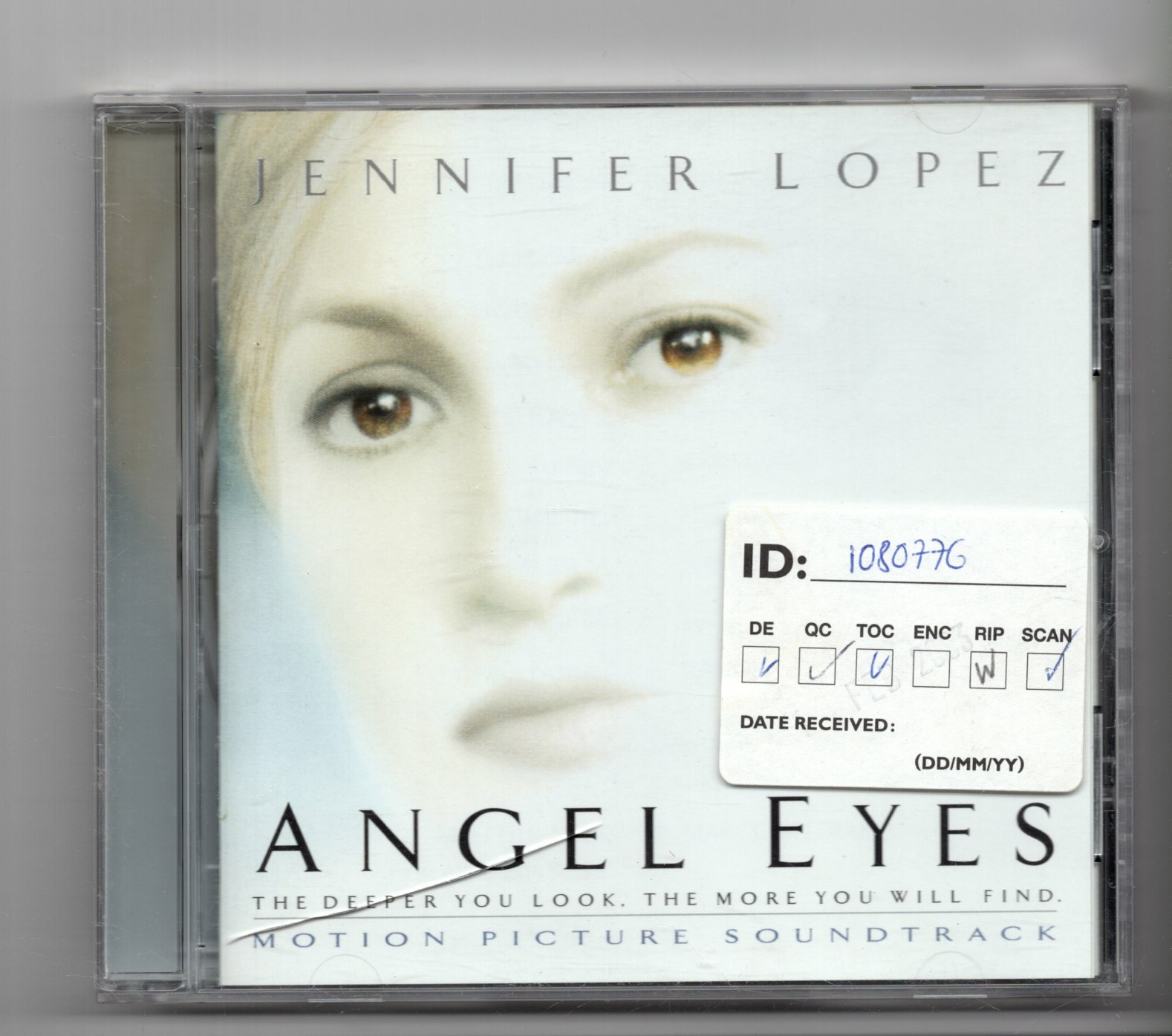 (JN907) Jennifer Lopez: Angel Eyes, Soundtrack - 2001 CD