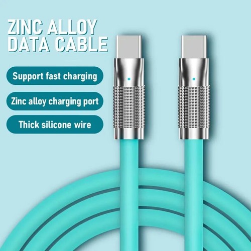 2 Meter Super fast tablet, phone charging cable 5A 120W USB C to USB C - 第 1/8 張圖片