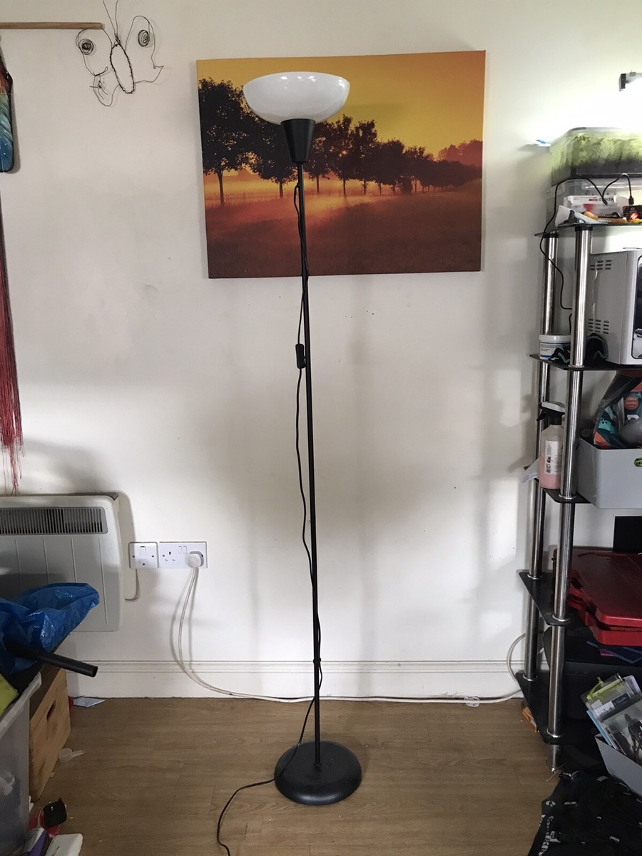 IKEA Tagarp FLOOR LAMP UPLIGHTER Black Free Standing NEW WITH TAPO
